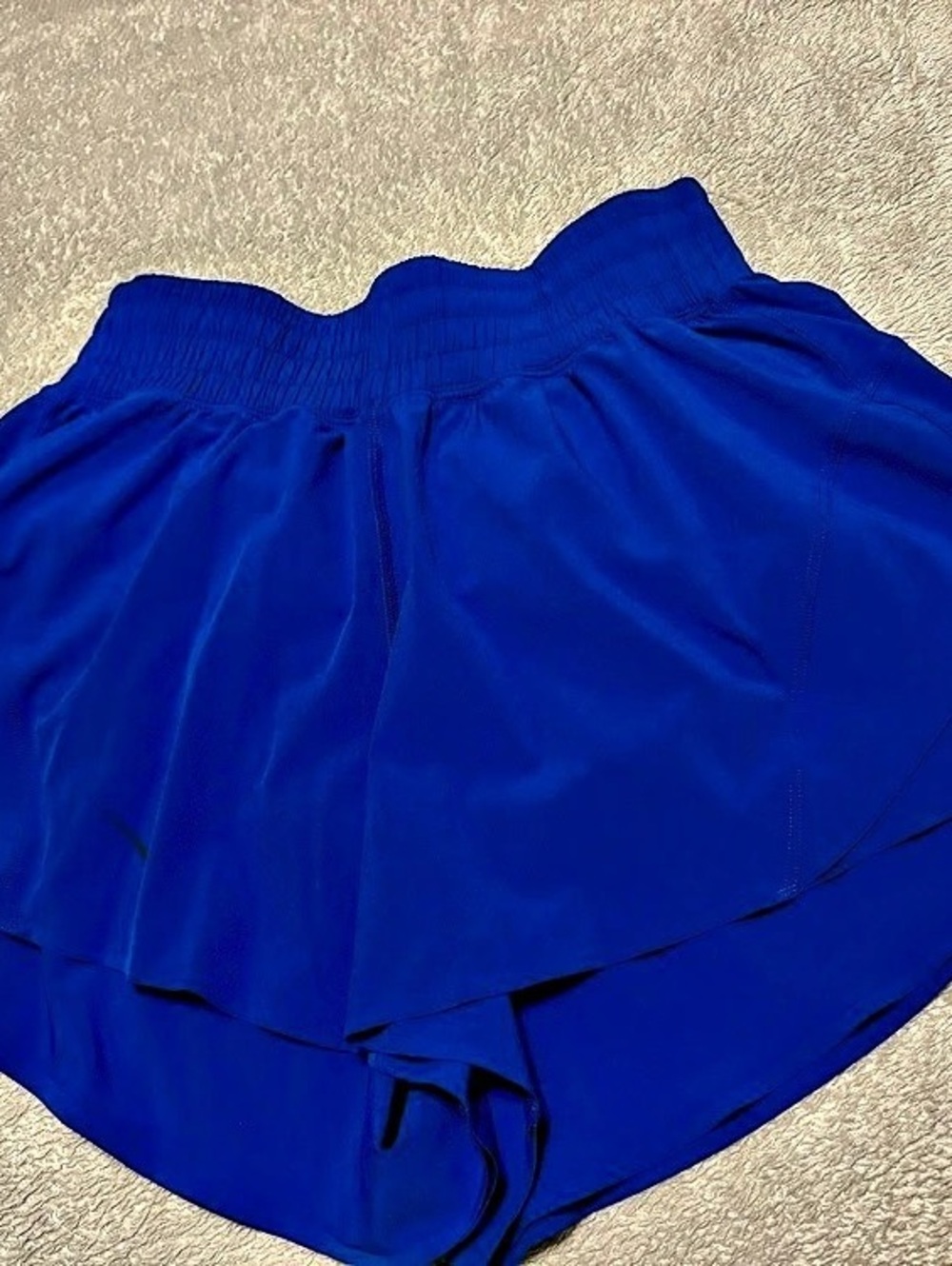 Lululemon Track That High-Rise Lined Short 3" Blue